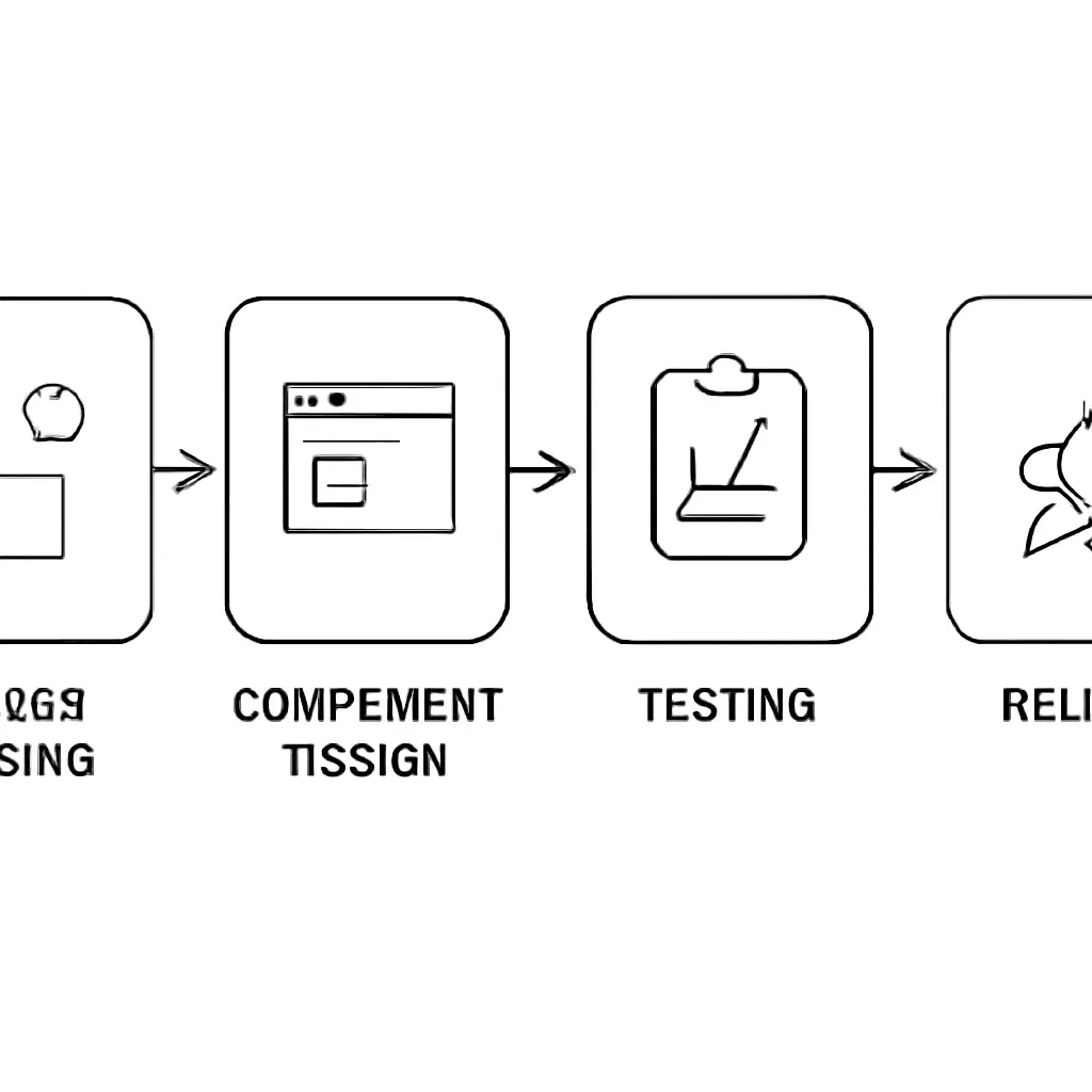 Flowchart of design system release process